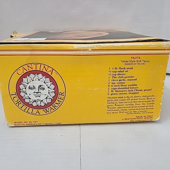 Terra Cotta Tortilla Warmer / Cooker Sunflower - Picture 2 of 6